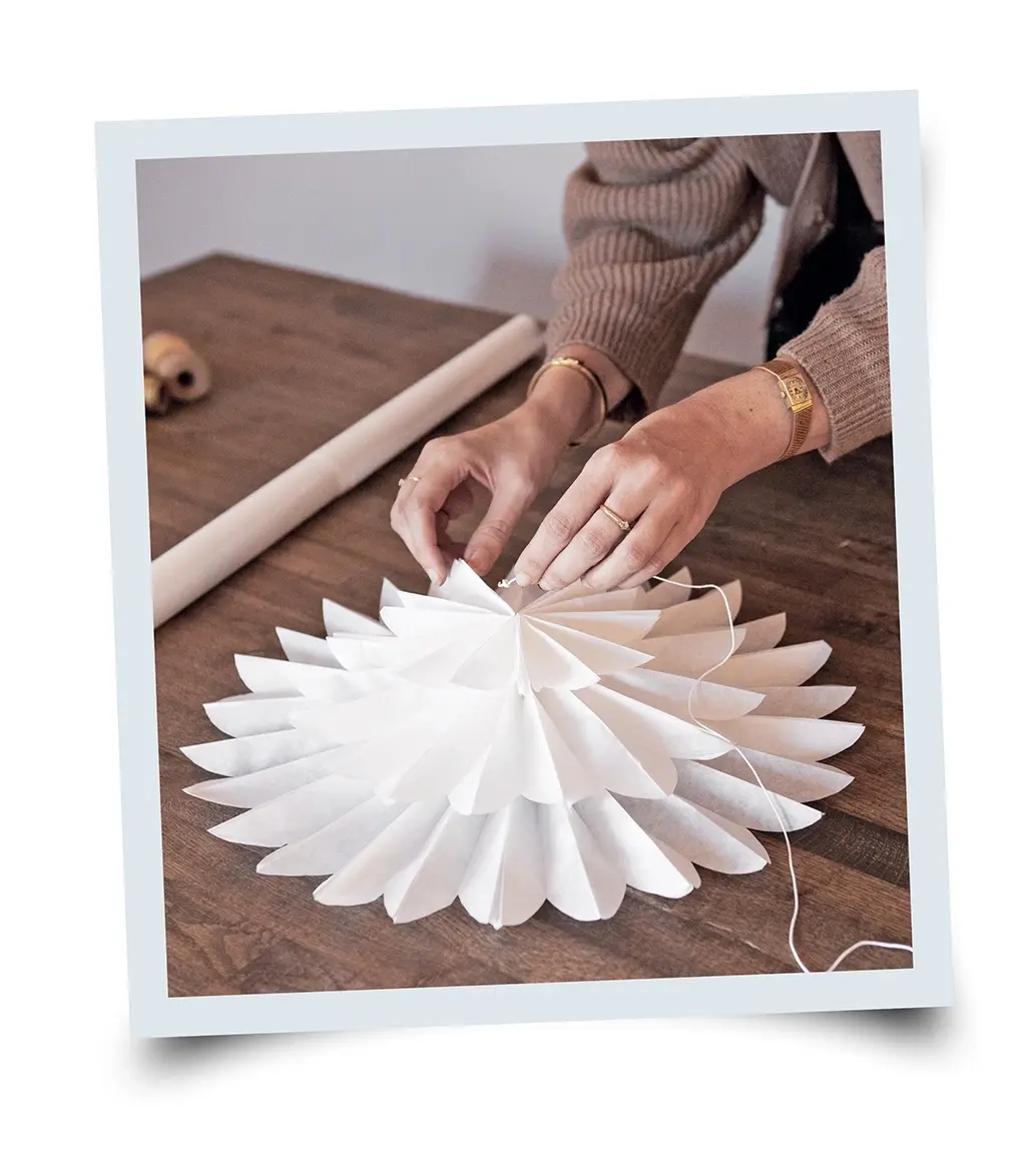 photo of the middle star and smallest being threaded together